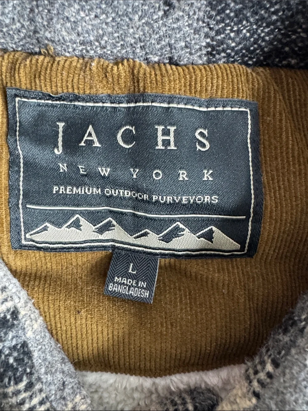 Jachs New York Southwestern Sherpa-Lined Wool Blend Shirt Jacket